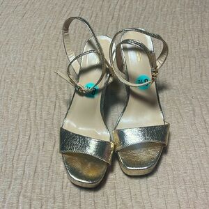 Gold Bebe Platform Shoes💛